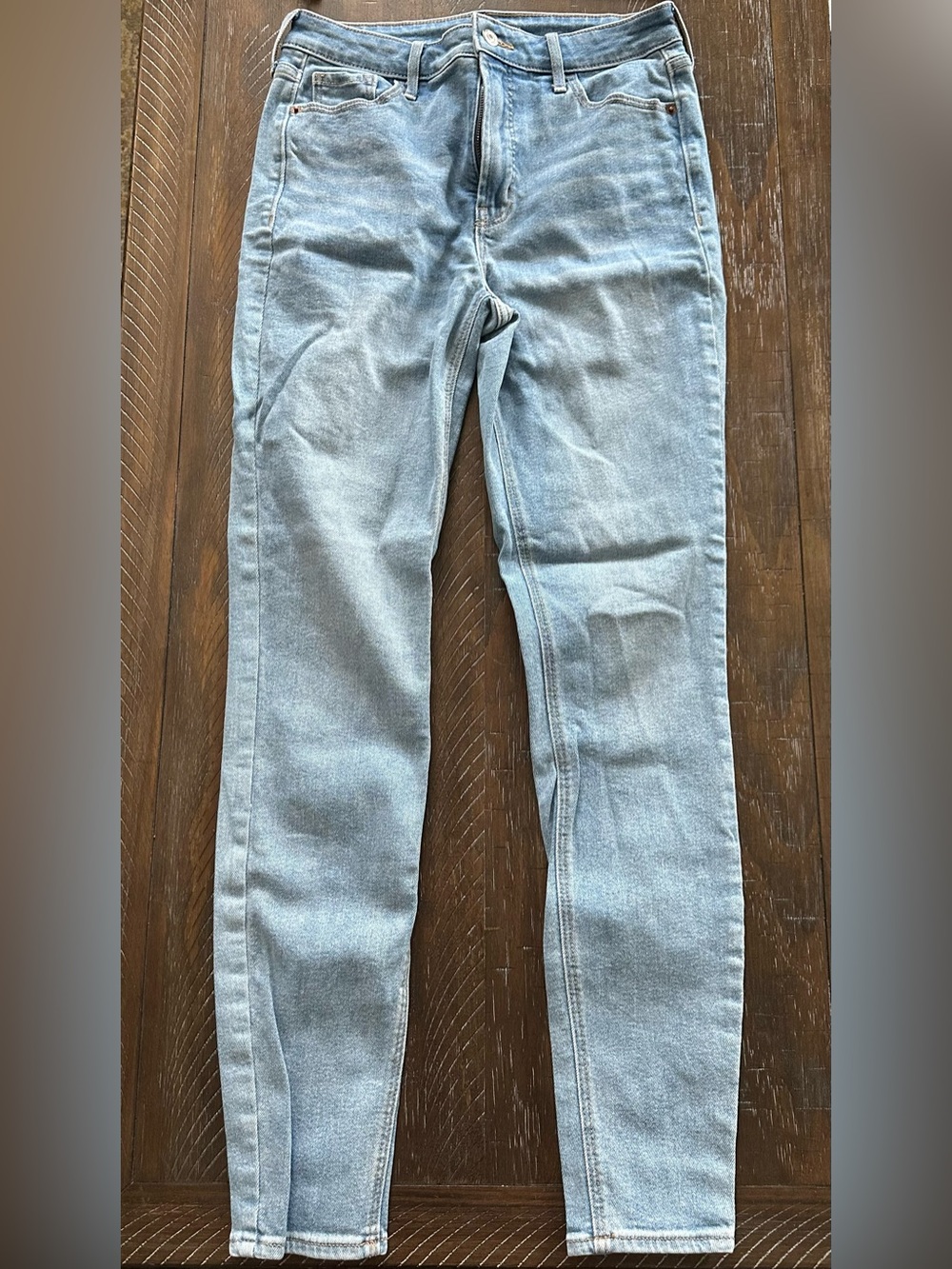 Old Navy Light Blue Rockstar Tall High Rise Super Skinny Jeans - Size 8
